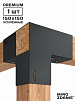 Коннектор для бруса 150x150 TRIO - 1 шт. графит