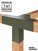Коннектор для бруса 100x100 TETRA 1 - шт. мох