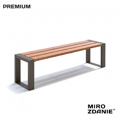 Скамейка садово-парковая MIROZDANIE Forest slim 1600 мох