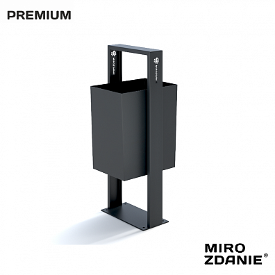 Урна уличная MIROZDANIE Magma 30 графит