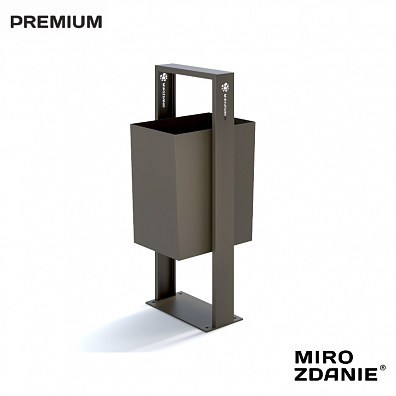 Урна уличная MIROZDANIE Magma 30 мох