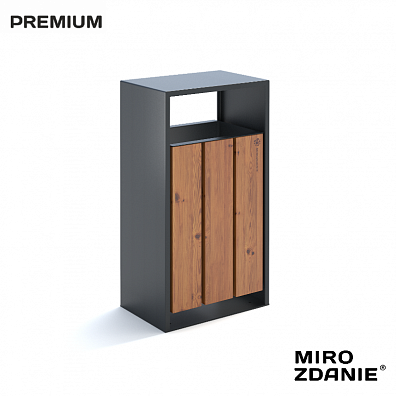 Урна уличная MIROZDANIE Magma 50 графит