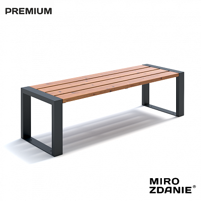 Скамейка садово-парковая MIROZDANIE Forest 1600 графит