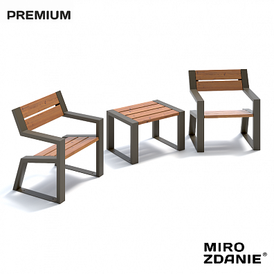 Комплект садовой мебели MIROZDANIE Street Cafe Mountain 740 мох