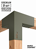 Коннекторы для бруса 100x100 TRIO - 2 шт. мох