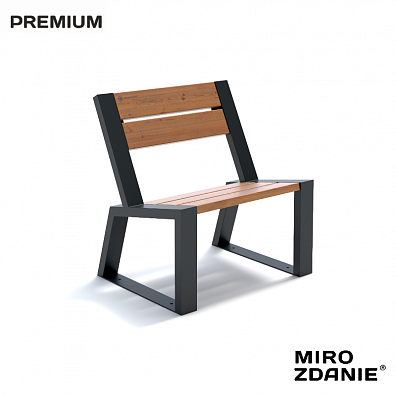 Кресло садово-парковое MIROZDANIE Stone 740 графит 