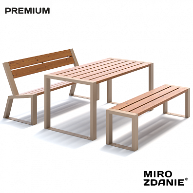 Комплект садовой мебели MIROZDANIE Cafe №2 1600 латте